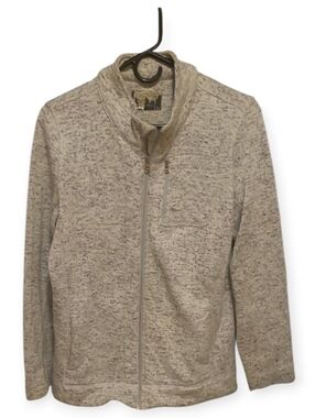 DKNY Light Gray Heathered Pullover Sweatshirt